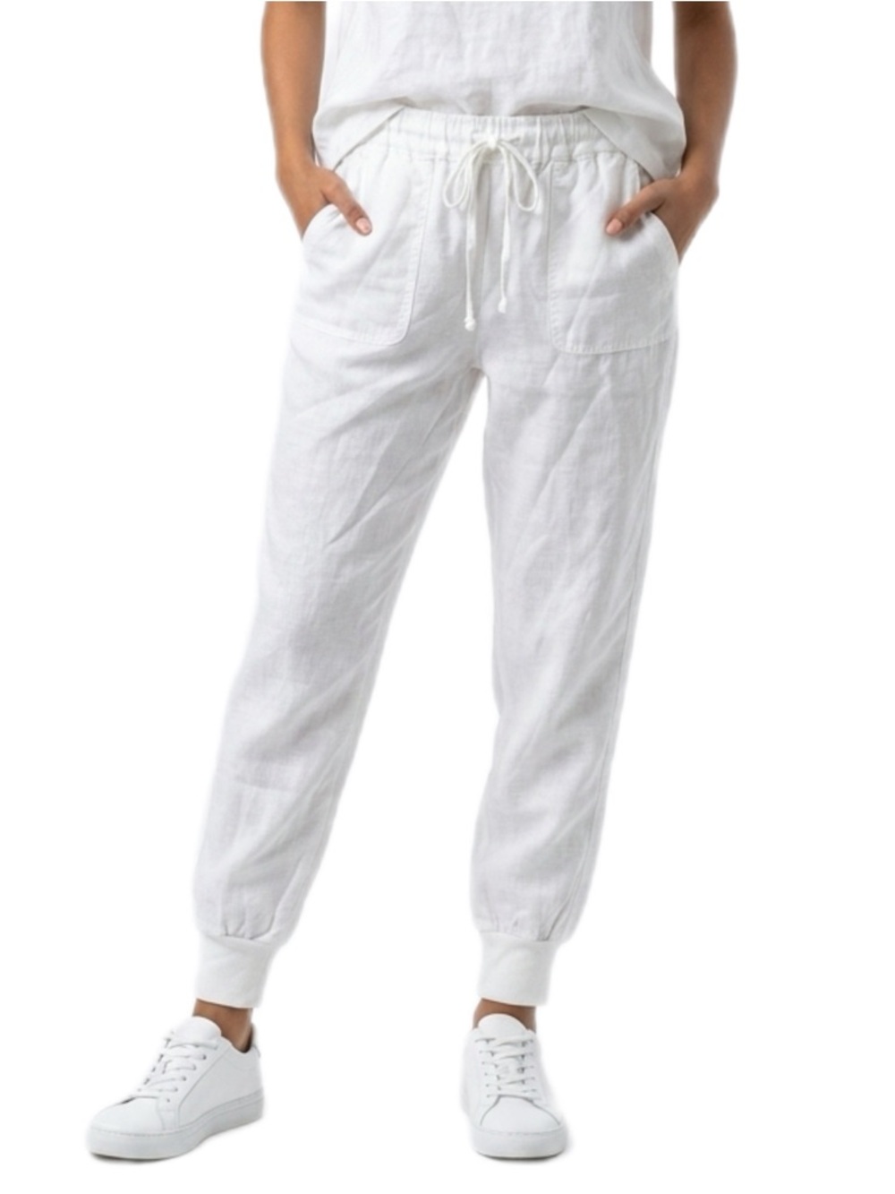 Joie White Lenin Joggers Size XS Women’s